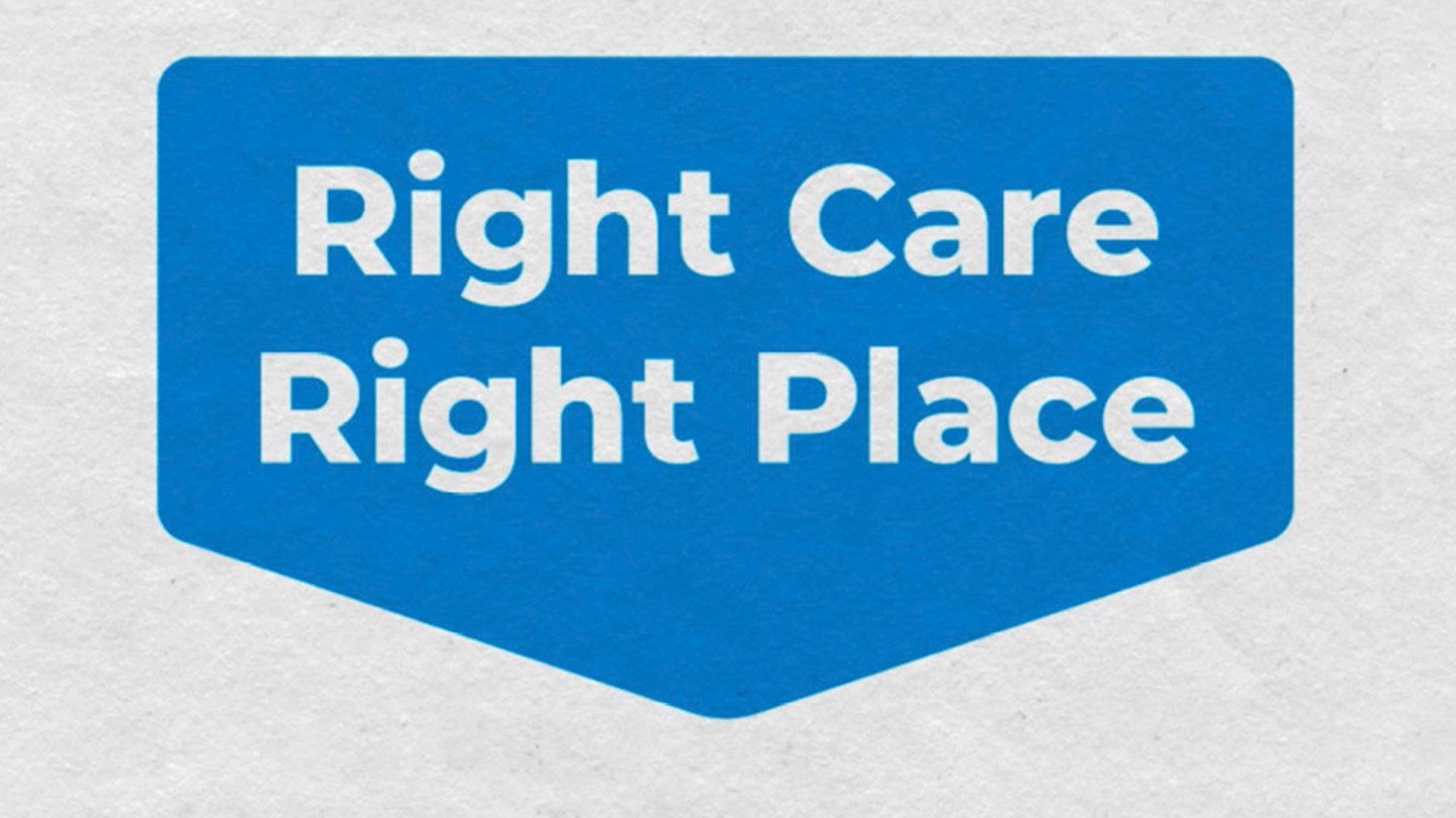 Right Care Right Place banner